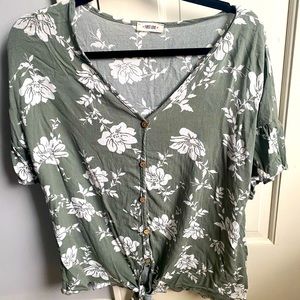 First Love Front Tie Shirt